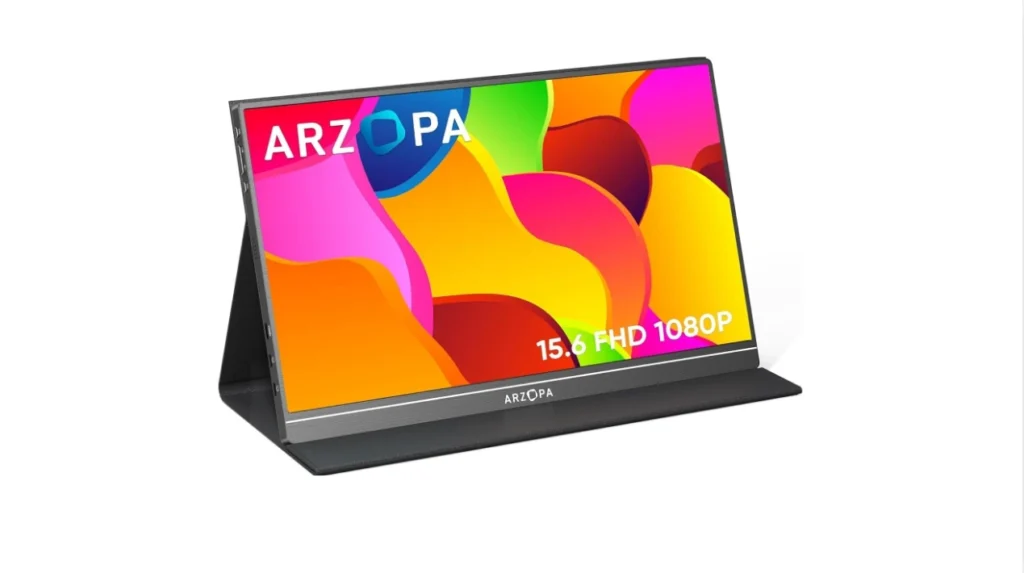 ARZOPA Portable Monitor, 15.6'' 1080P FHD Laptop Monitor