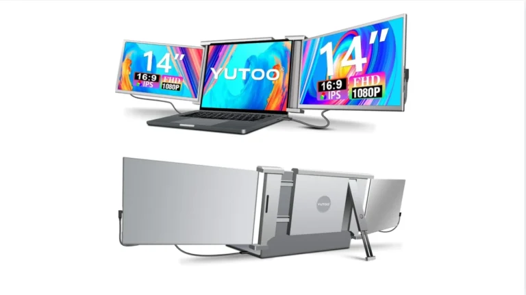 YUTOO Laptop Screen Extender, 14 Portable Triple Monitor for Laptop