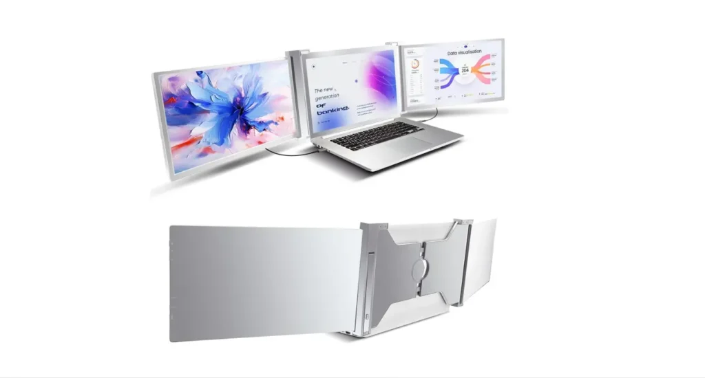 FKA Laptop Screen Extender, 15.6" Triple Portable Monitor for Laptop