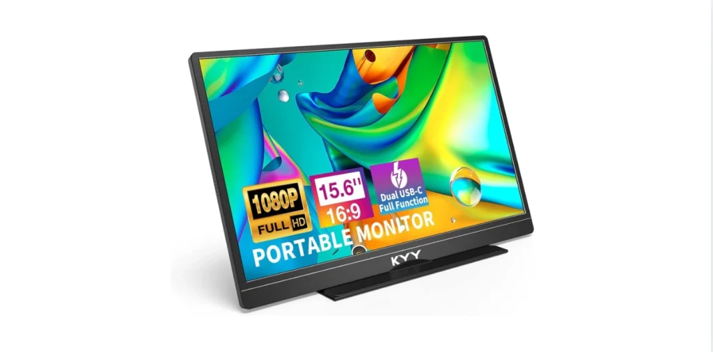 KYY Portable Monitor Latest 15.6'' FHD 1080P USB-C HDMI Laptop Monitor