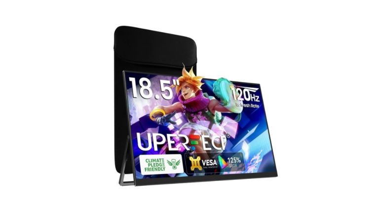 UPERFECT Portable Monitor 18.5 inch 120HZ 125% sRGB 1080P w/VESA & Stand