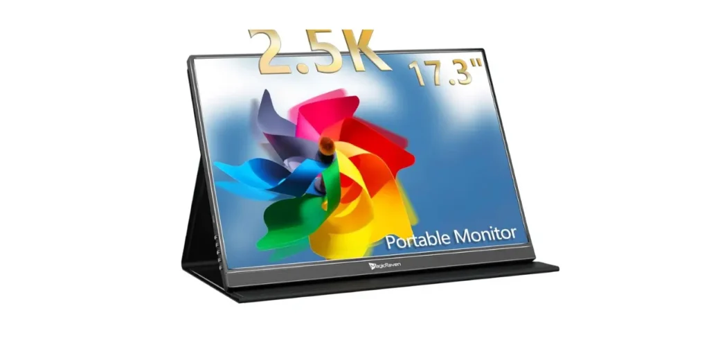 2.5K Portable Monitor, 17.3" QHD IPS Laptop Monitor