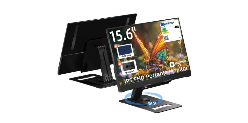 Ingnok 15.6'' FHD IPS Portable Monitor