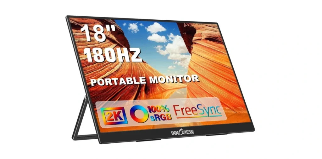 InnoView 2K 180HZ Portable Monitor, 18'' OD Gameplus