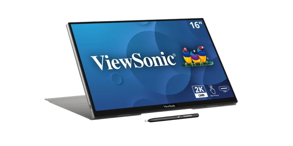 ViewSonic TD1656-2K 16 Inch WQXGA 1600p IPS Touchscreen Portable Monitor