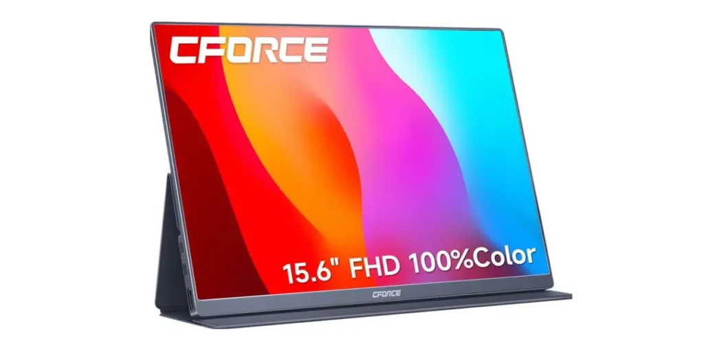 c-force Portable Monitor 15.6 inch FHD 1080P USB C HDMI Ultra-Slim IPS Computer