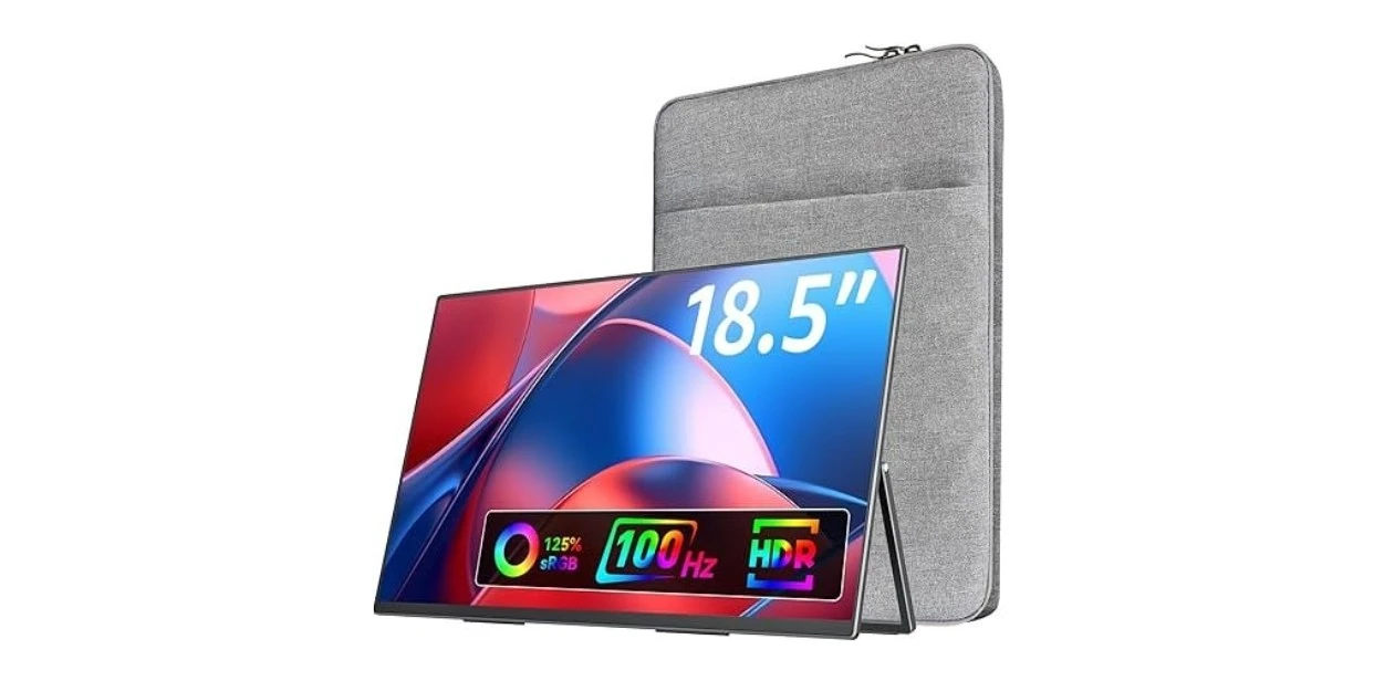 VisionOwl Large Portable Monitor-18.5 Inch Computer Gaming Display