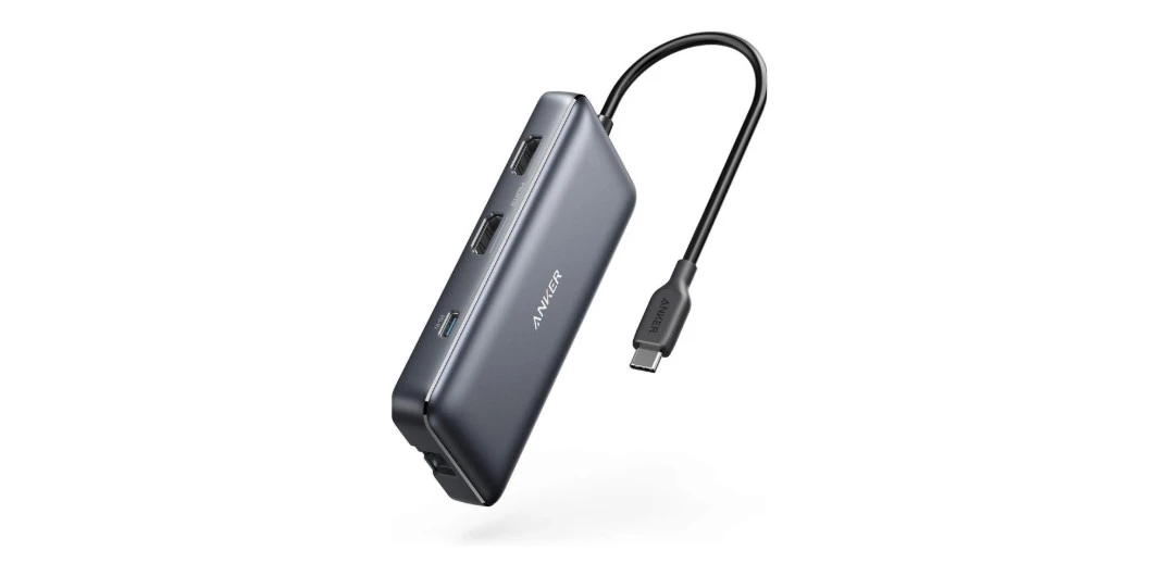 Anker Laptop Docking Station, 8-in-1 USB-C Hub, 4K Dual Monitor