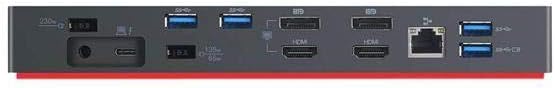 Lenovo ThinkPad Thunderbolt 3 Dock Gen 2 Docking Station (135W) (40AN0135US) + SSD Starter Bundle w/ 2 x LunarTech(TM) HDMI Cables with Ethernet