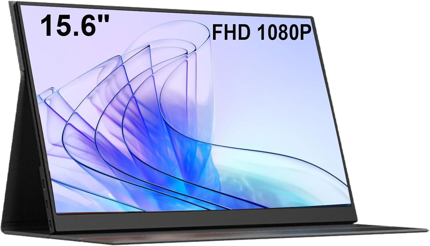 15.6 Inch Portable Laptop Monitor with USB C HDMI - HDR Eye Careful Gaming Monitor,FHD IPS/HDR Computer Screen Extender with Built-in Speakers -Compatible with Laptop PC Phone PS4/PS5 Switch