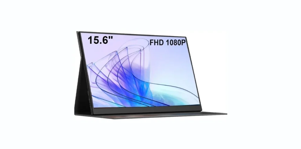 AHXJKA 15.6 Inch Portable Laptop Monitor with USB C HDMI - HDR Eye Careful Gaming Monitor