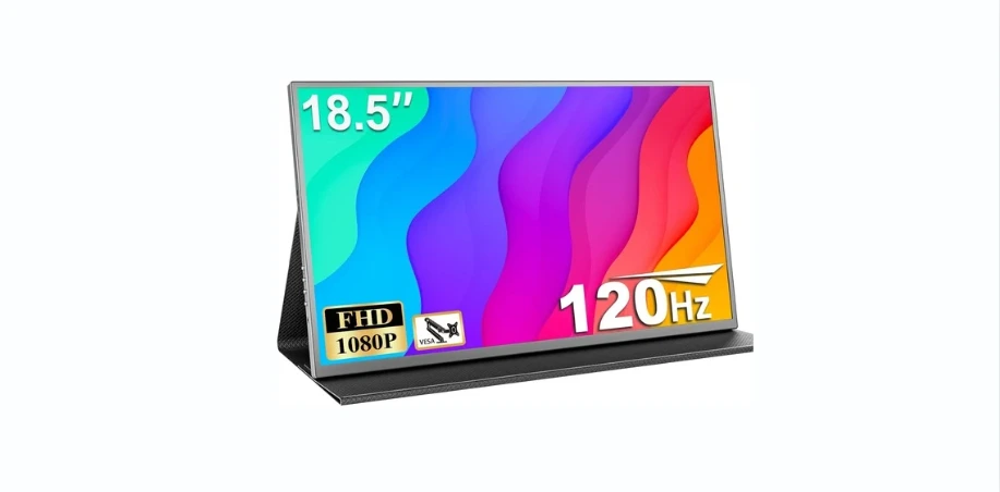 COOLHOOD 18.5 Inch Large Portable Monitor for Laptop, 1080P FHD 120Hz