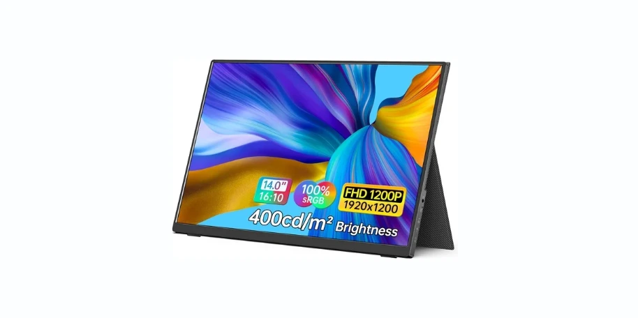 ForHelp 14 Inch Portable Monitor FHD1200P Ultra-Slim for Laptop Monitor
