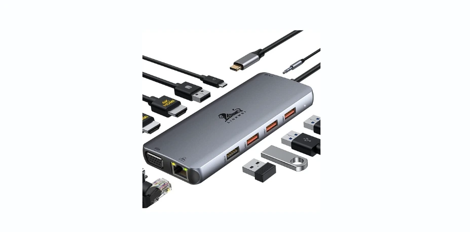 LIONWEI USB C Docking Station Dual Monitor