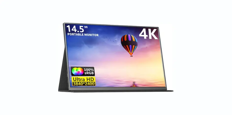 MAGICRAVEN 4K Portable Monitor 14.5 Inch IPS Laptop Screen Slim Lightweight