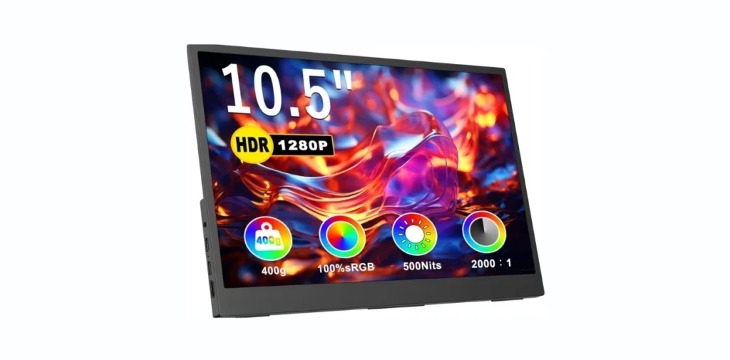 Portable Monitor 1920x1280P FHD Ultra-Slim Mini Monitor
