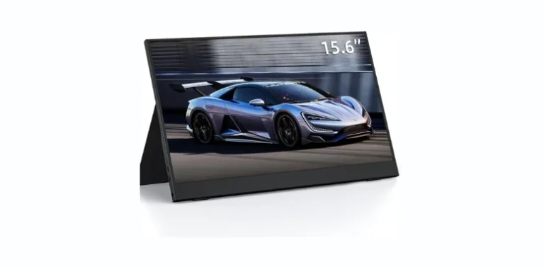Portable Monitor,15.6 Inch FHD Monitor, HDMI USB-C IPS External, Built-in Dual Speakers Gaming for PC Phones