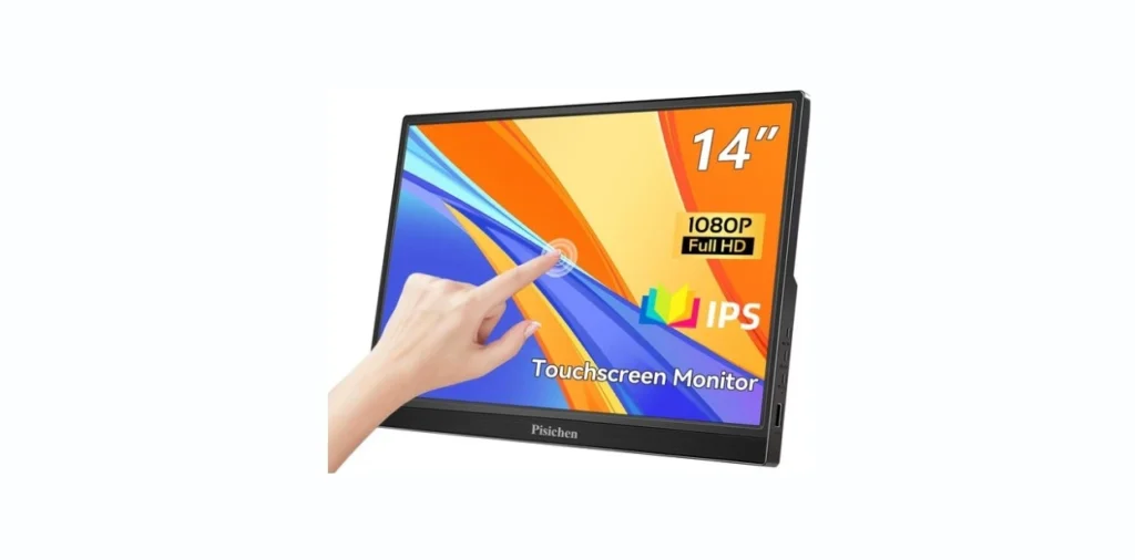 Portable Touchscreen Monitor, 14 Inch FHD 1080P IPS Display