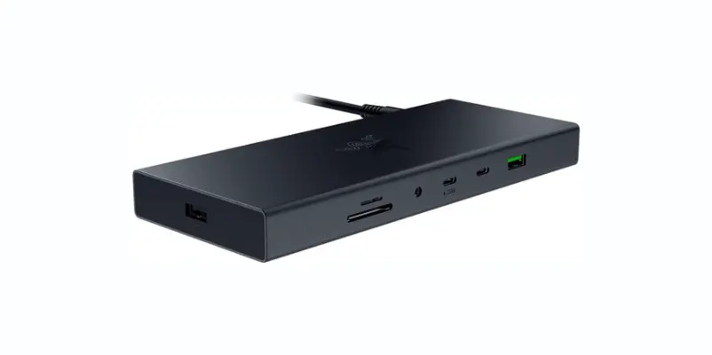 Razer USB 4 Dock 14 Ports Type C, Type A, HDMI, DP, Ethernet, SD, 3.5mm - Dual Monitor