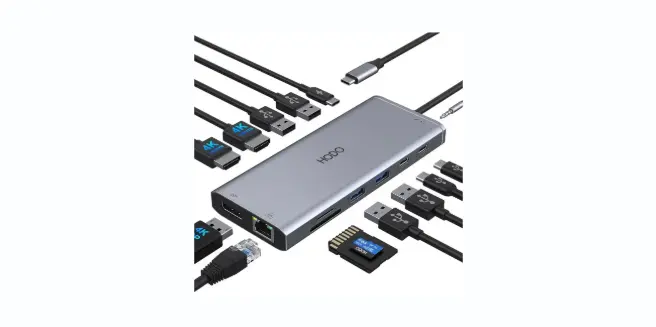 USB C Docking Station Dual Monitor HDMI for Dell HP