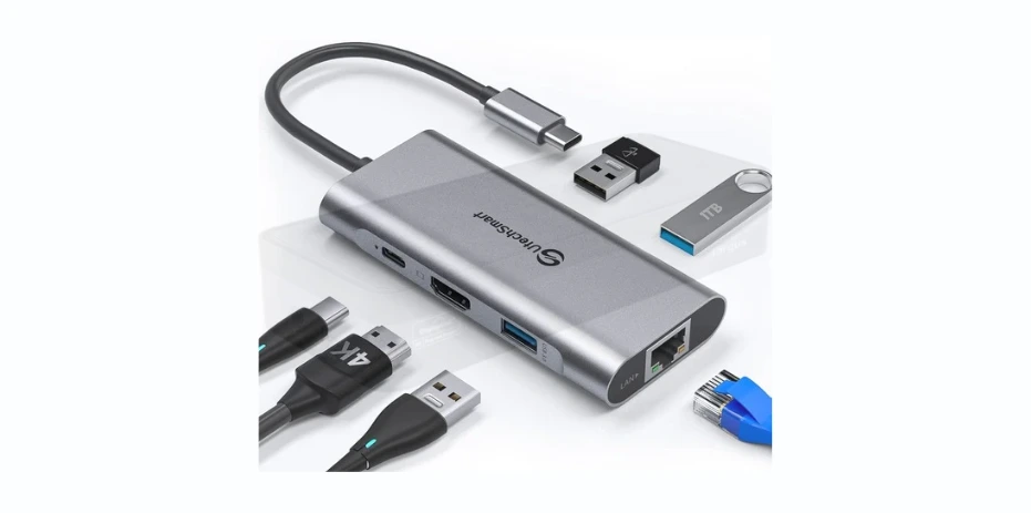 UtechSmart USB C Hub, USB C Ethernet Multiport Adapter