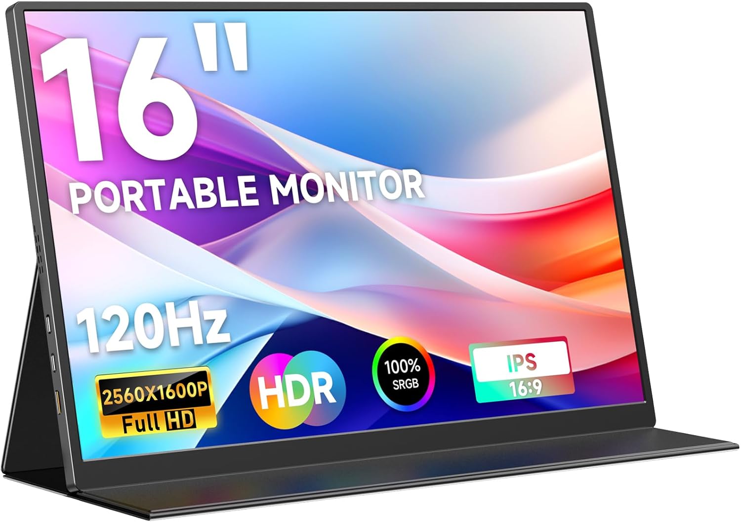 AYY Portable Monitor for Laptop 1080P FHD 15 Inch, USB-C/HDMI Computer Monitor 100% sRGB, Gaming Travel Laptop Screen Extender Monitor Portable for PC/Mac/Phone/PS5/PS4/Xbox/Switch, IPS HDR Display