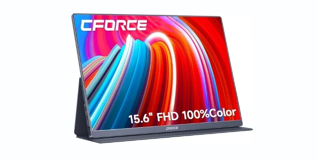 c-force Portable Monitor, 15.6 Inch Ultra Slim Portable Laptop Monitor