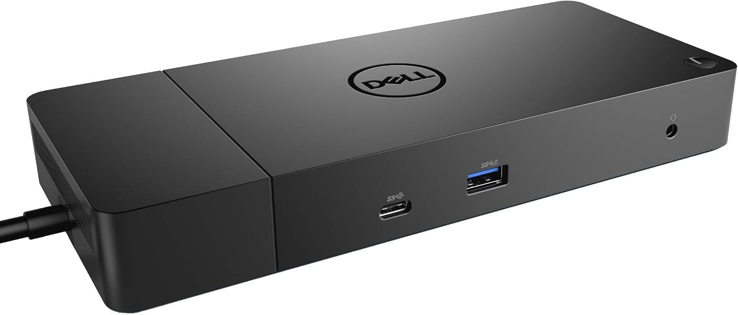 DELL WD19 180W Docking Station (130W Power Delivery) USB-C, HDMI, Dual DisplayPort, Black (Renewed)
