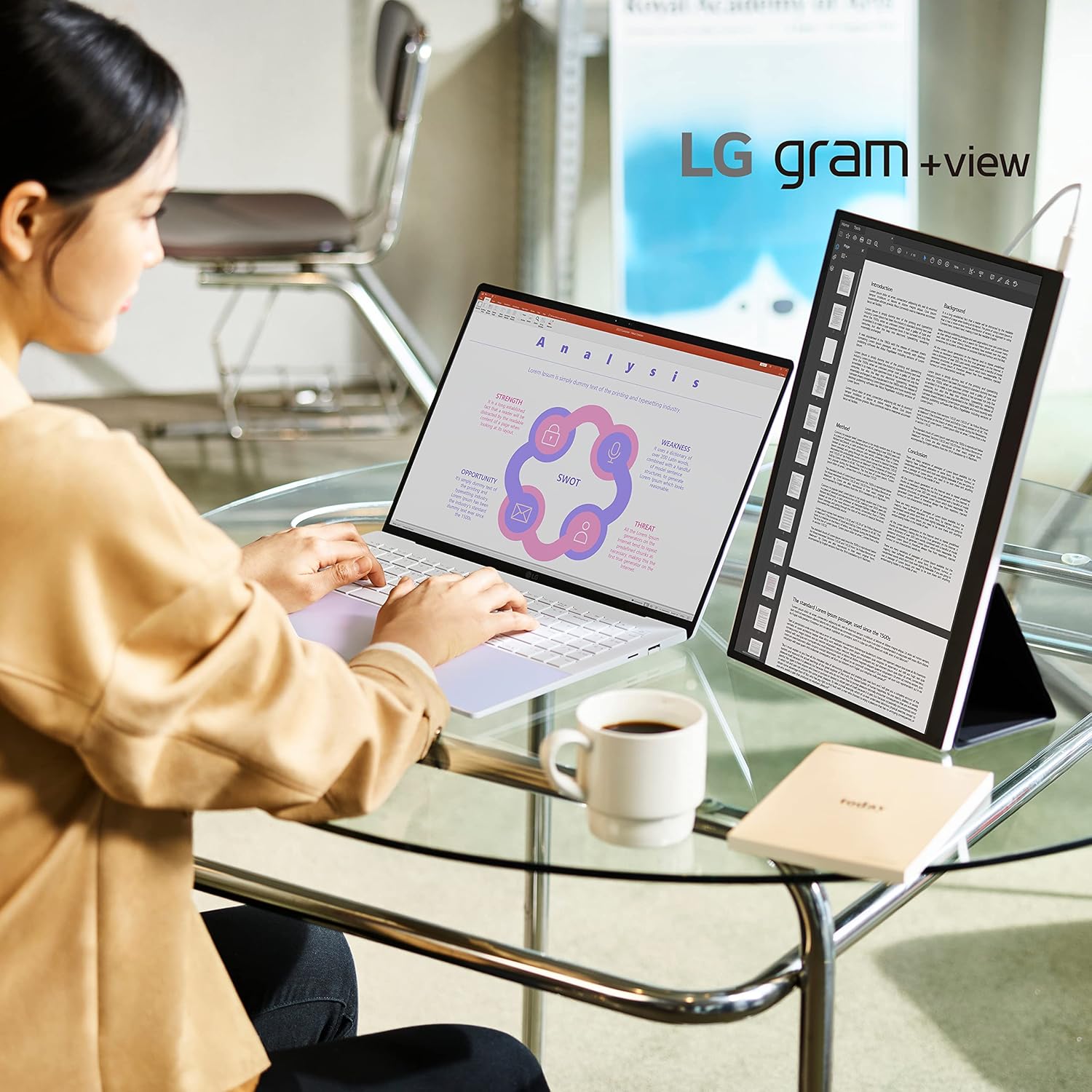 LG Gram +View, 16MR70.ASDA1, 16 Inch WQXGA Portable Monitor