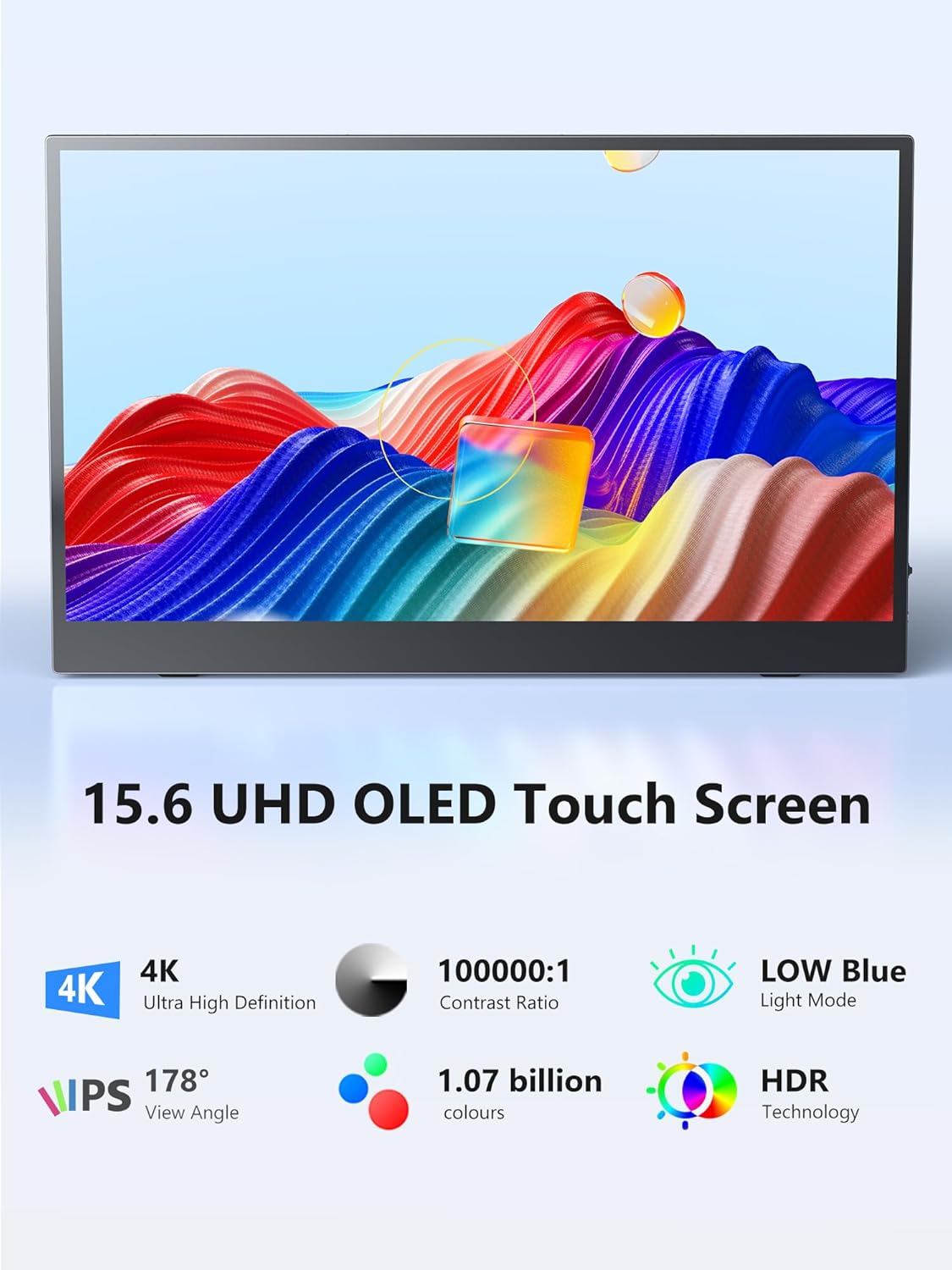 Portable Monitor, 14 inch 3:2 QHD IPS Laptop Display, Dual USB C HDMI Laptop Screen Extender, 2160 * 1440P Gaming Display with 2 Speakers, Travel Monitor for Laptop PS4/5 PC Phone Xbox Switch