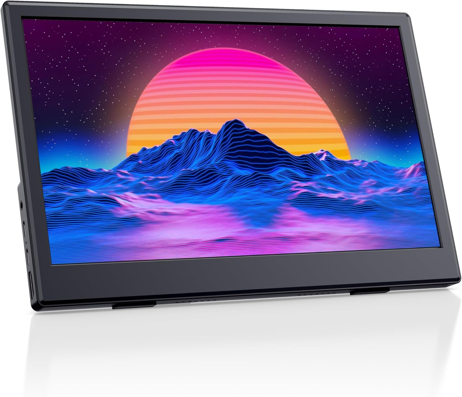 Portable Monitor for Laptop, 11.6, 1080P, LCD Display, 60Hz, Wall Mount  Desk Stand, HDMI/USB-C Connect, Lightweight for Travel