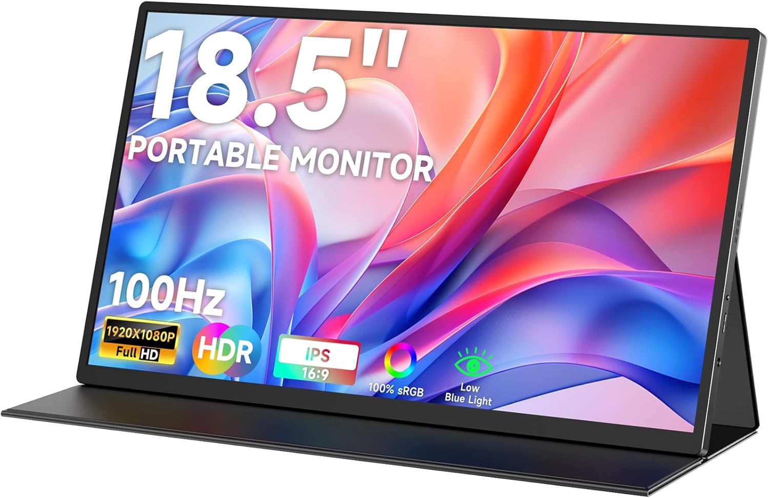 Portable Monitor for Laptop 15.6 Inch 1080P, USB/HDMI Computer Monitor, Gaming Travel Laptop Screen Extender Monitor Portable for PC/Mac/Phone/PS5/PS4/Xbox/Switch, IPS HDR Display with Smart Cover