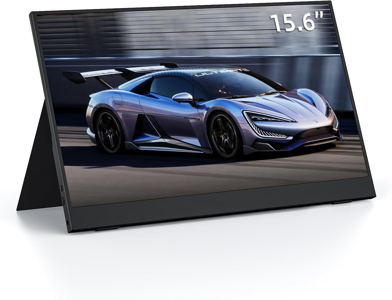 Portable Monitor,15.6 FHD Monitor, HDMI USB-C IPS External, Built-in Dual Speakers Gaming for PC Phones