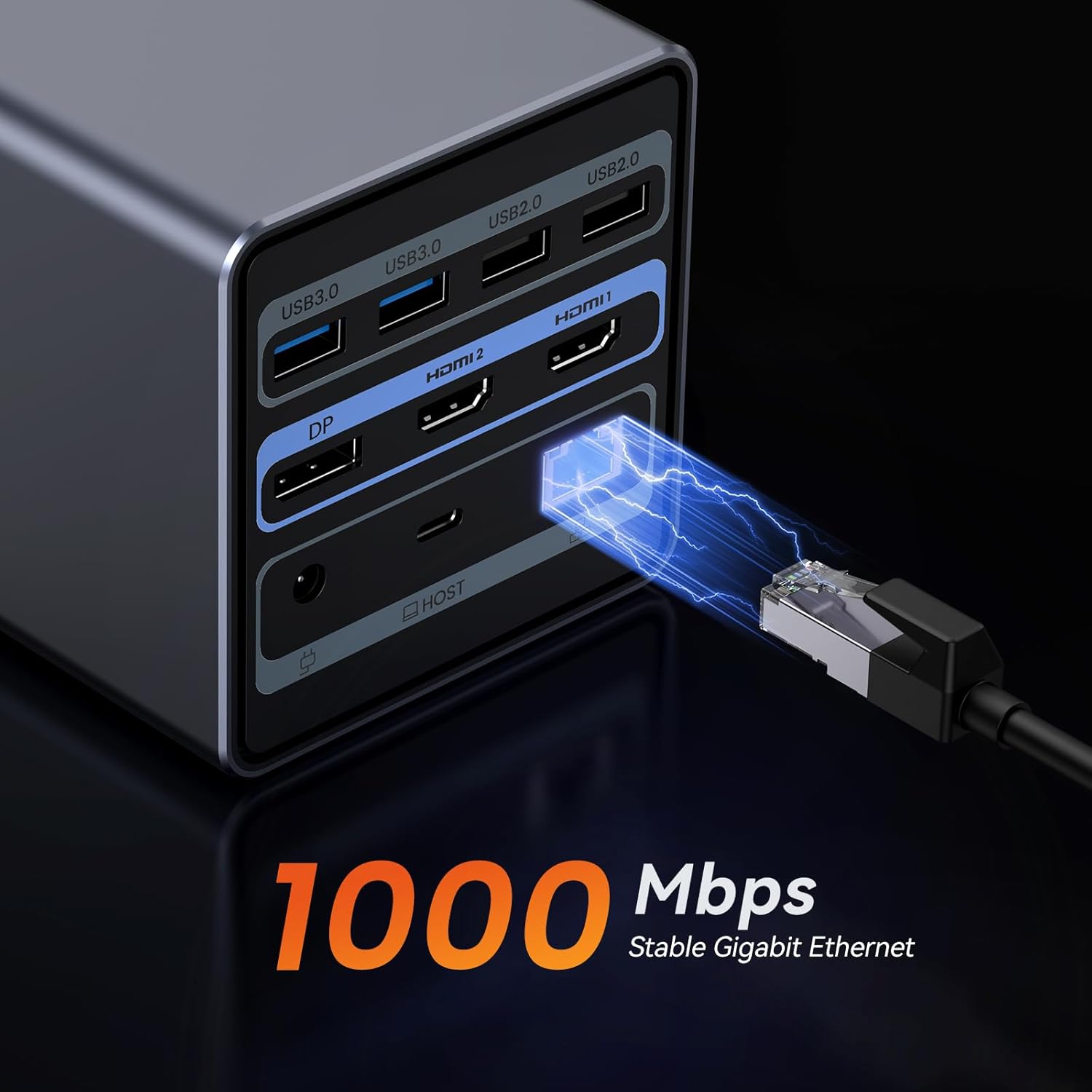 TobenONE USB C Docking Station Dual/Triple Monitor with 150W Power Adapter for Dell/HP/Lenovo/Surface/Asus/Chromebook, 2 HDMI, DP, 5 USB, Ethernet, SD 4.0/Micro SD
