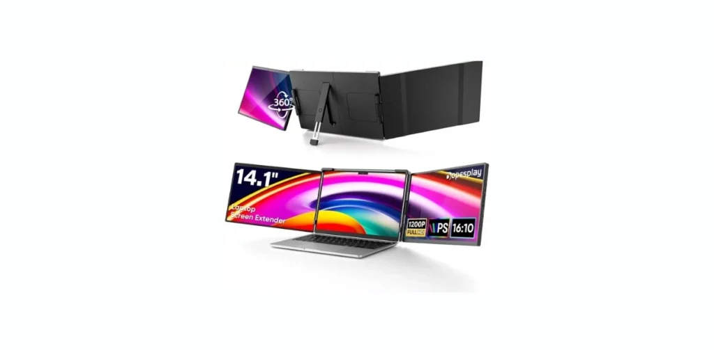 14.1 Inch Laptop Screen Extender for Laptop, FHD 1200P IPS Portable Monitor for Laptop