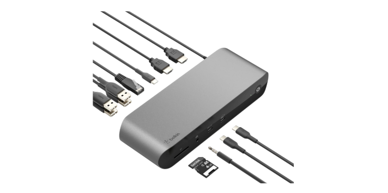 Belkin Thunderbolt 4 Docking Station with 90W Power Delivery for MacBook & Windows - 8K-Dual 4K Display