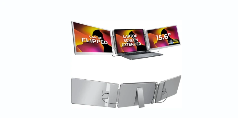 Laptop Screen Extender for Triple Display - 15.6 Inch FHD 1080P Portable Monitor