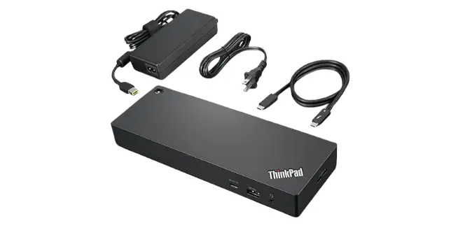 Lenovo ThinkPad Universal Thunderbolt 4 Dock, 4 Displays, Dynamic Power Charging up to 100W, Black