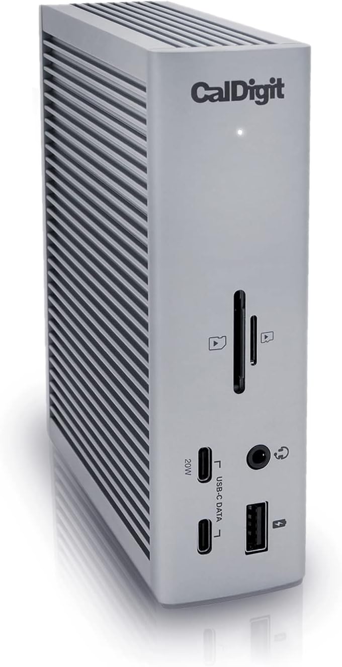 CalDigit TS4 Thunderbolt 4 Dock - 18 Ports, 98W Charging, 40Gb/s Thunderbolt 4, USB-A/C, 2.5GbE, 8K/6K Displays, Mac/PC/Chrome Compatible