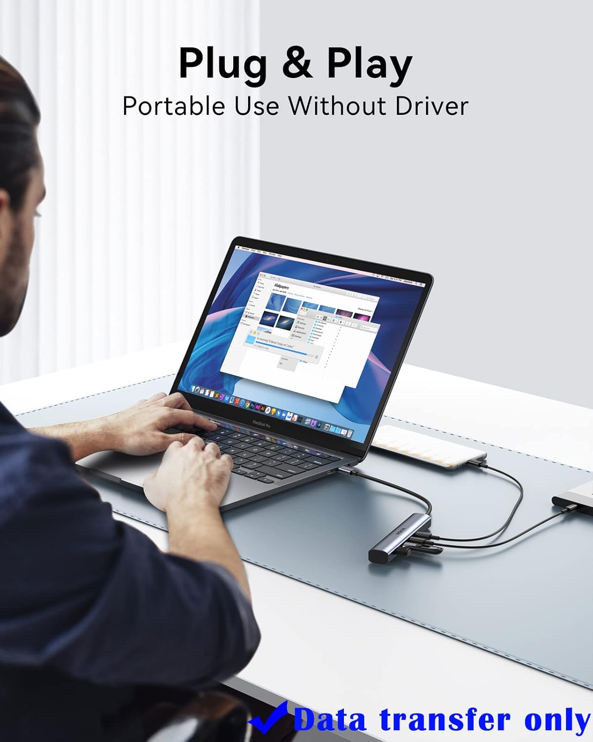 Docking Station, USB C Adapter, 9 in 1 Triple Display Multiport Dongle with 2 HDMI 4K, DisplayPort, 3 USB, 100W PD, SD/TF Card Reader for MacBook Pro Air Type C Laptops