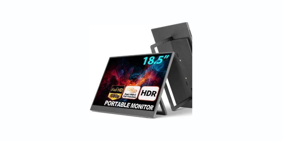 sibolan 18.5 Full HD Portable Monitor with Smart Cover & HDR
