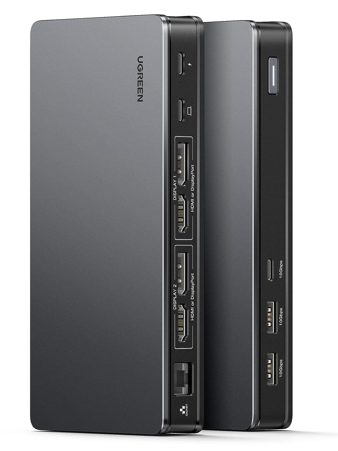 UGREEN Revodok Pro 209 USB C Docking Station, DisplayLink 9-in-1 Dual 4K@60hz Monitor Dock for MacBook  Windows with 2 DP  2 HDMI, 10 Gbps USB C  USB-A Data Ports, 100W PD, Gigabit Ethernet