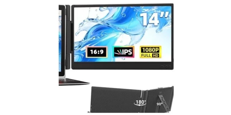 14 Inch Laptop Screen Extender – 1080P FHD Upgraded Portable Monitor Extension for Laptop