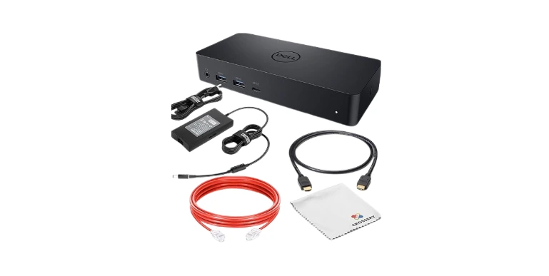 Dell D6000 Docking Station Bundle - Includes Universal Dell Dock