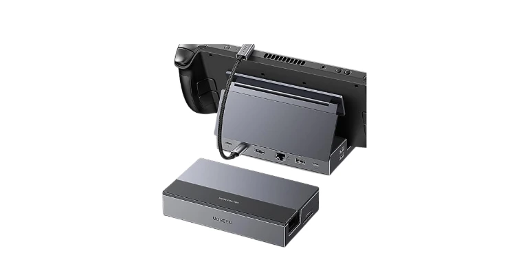 UGREEN Steam Deck Dock 9-in-1 USB C Docking Station with Foldable Stand