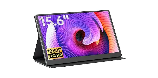 cocopar Portable Laptop Monitor 15.6 Inch 1080P FHD HDMI USB-C Travel Monitor for Laptop