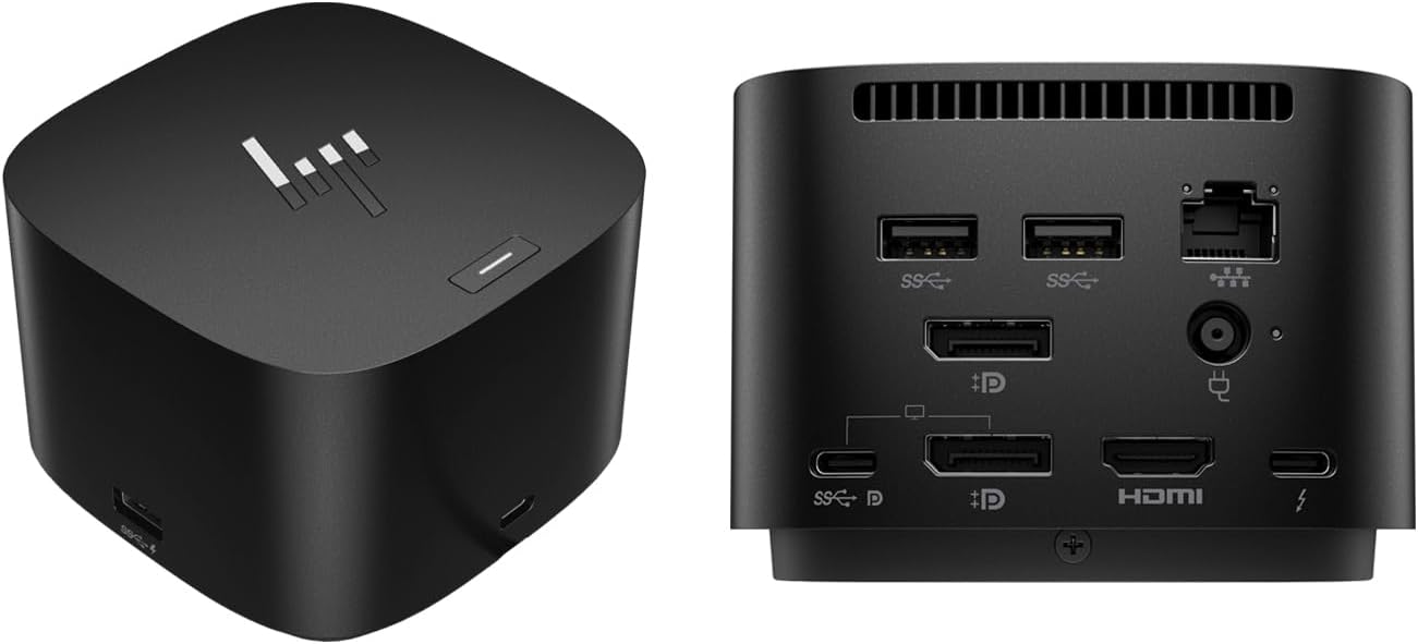 HP Thunderbolt 4 Dock 120W G4 (4J0A2AA), 13-in-1 USB C Docking Station with Max 100W Charging, 4 Displays 4K Display, Ethernet Port, 6 USB Ports, HDMI, 2 Displayport for Laptop, MacOS, ChromeOS, PC