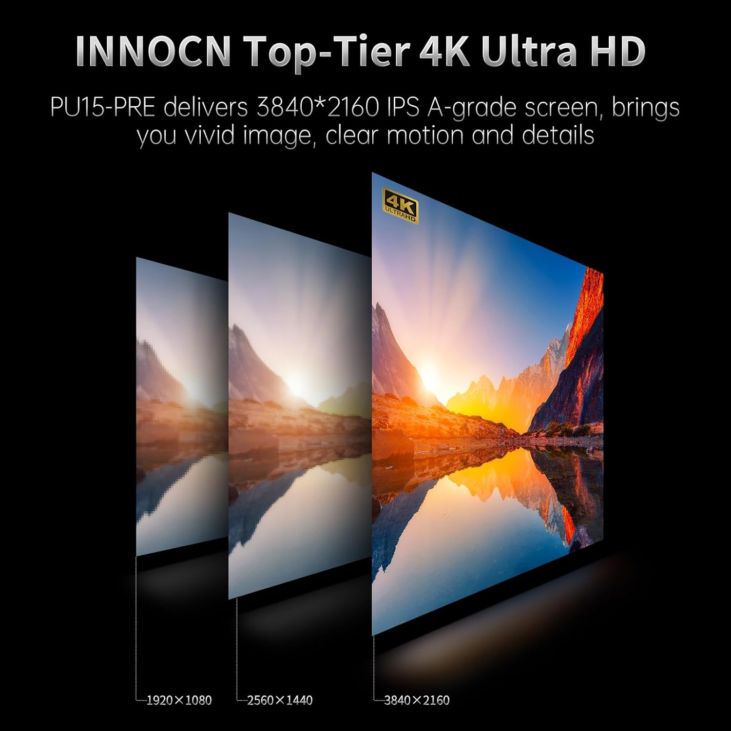 INNOCN Portable Monitor 13.3 OLED Full HD 1080P 100% DCI-P3 1MS 100000:1 USB C Plug Play Second Computer Display Mini HDMI Travel Monitor Photo Video Editing for Laptop MacBook PC Console