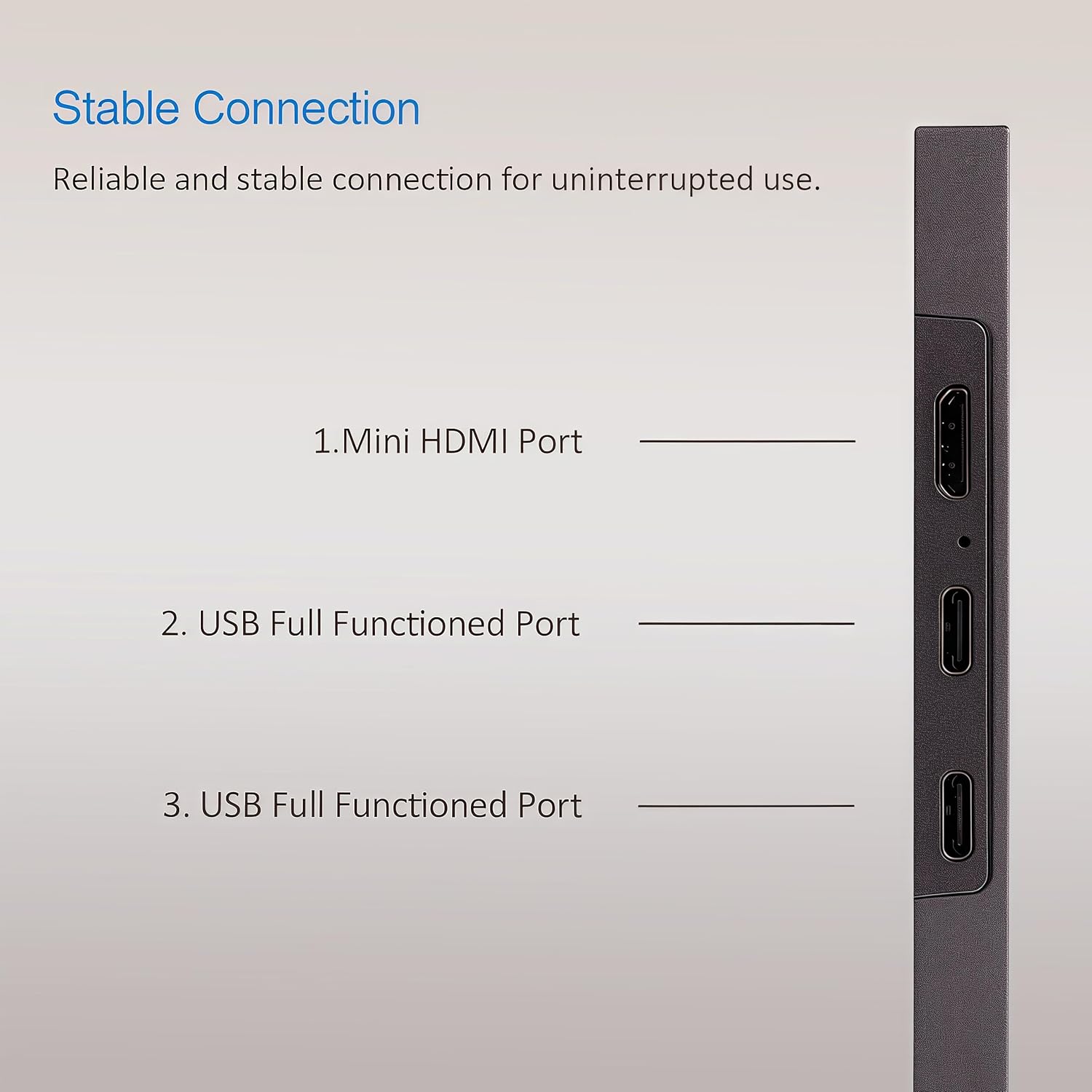 Laptop Screen Extender 14 inch, 1080P IPS Laptop Monitor Extender, 280° Rotation Portable Monitor for 13-17.3 with USB-C/HDMI Port, Plug-Play Dual Screen Portable for Windows/Mac/Android