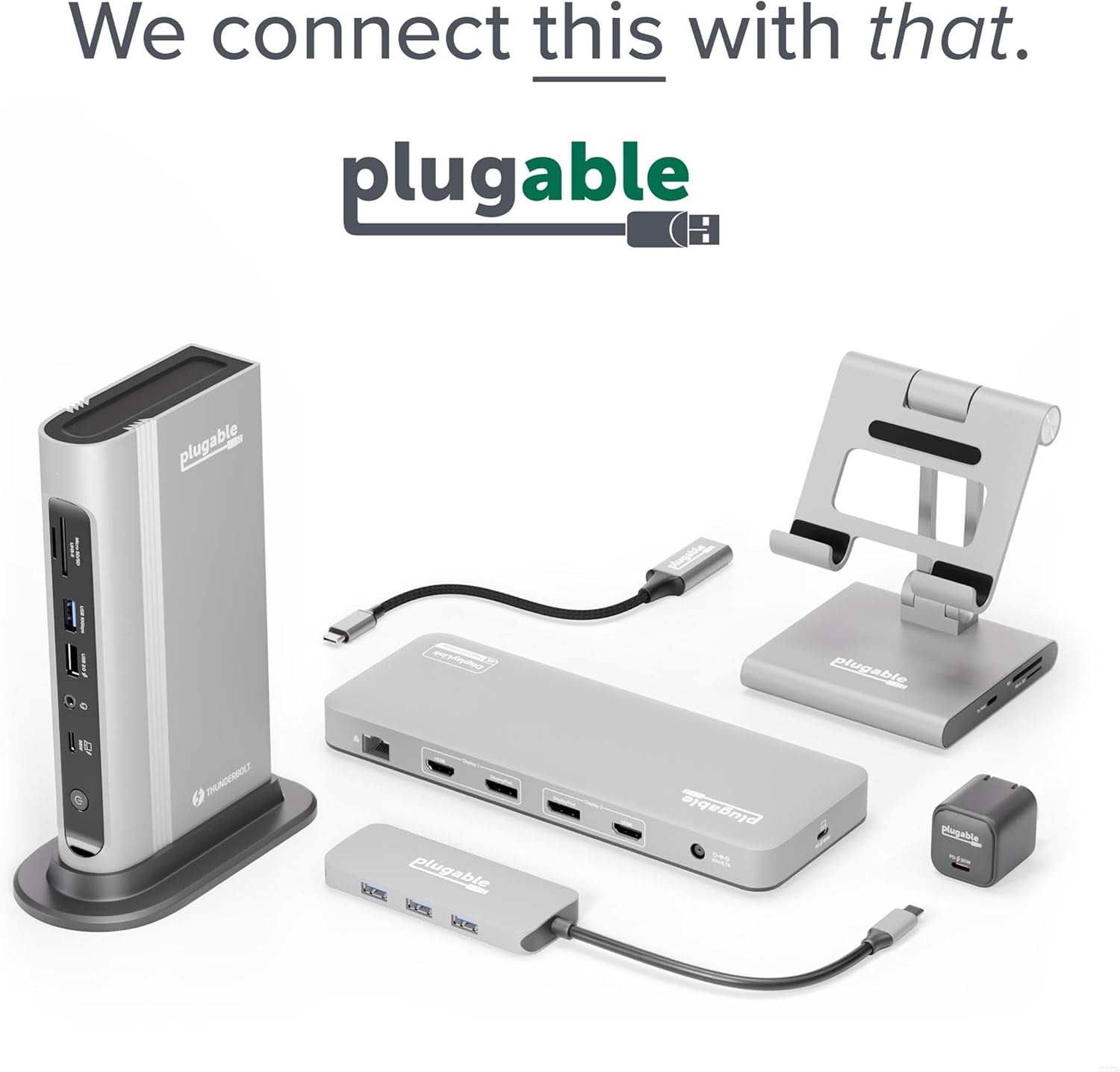 Plugable 7-in-1 USB-C DisplayLink Dock – Dual 4K HDMI (Requires DisplayLink Driver), 100W PD Charging, USB4  Thunderbolt Compatible, Gigabit Ethernet, USB-A/C, SD Card – for Mac  Windows Laptops